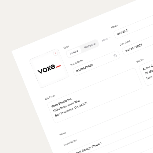 Voxe: Fill in the details